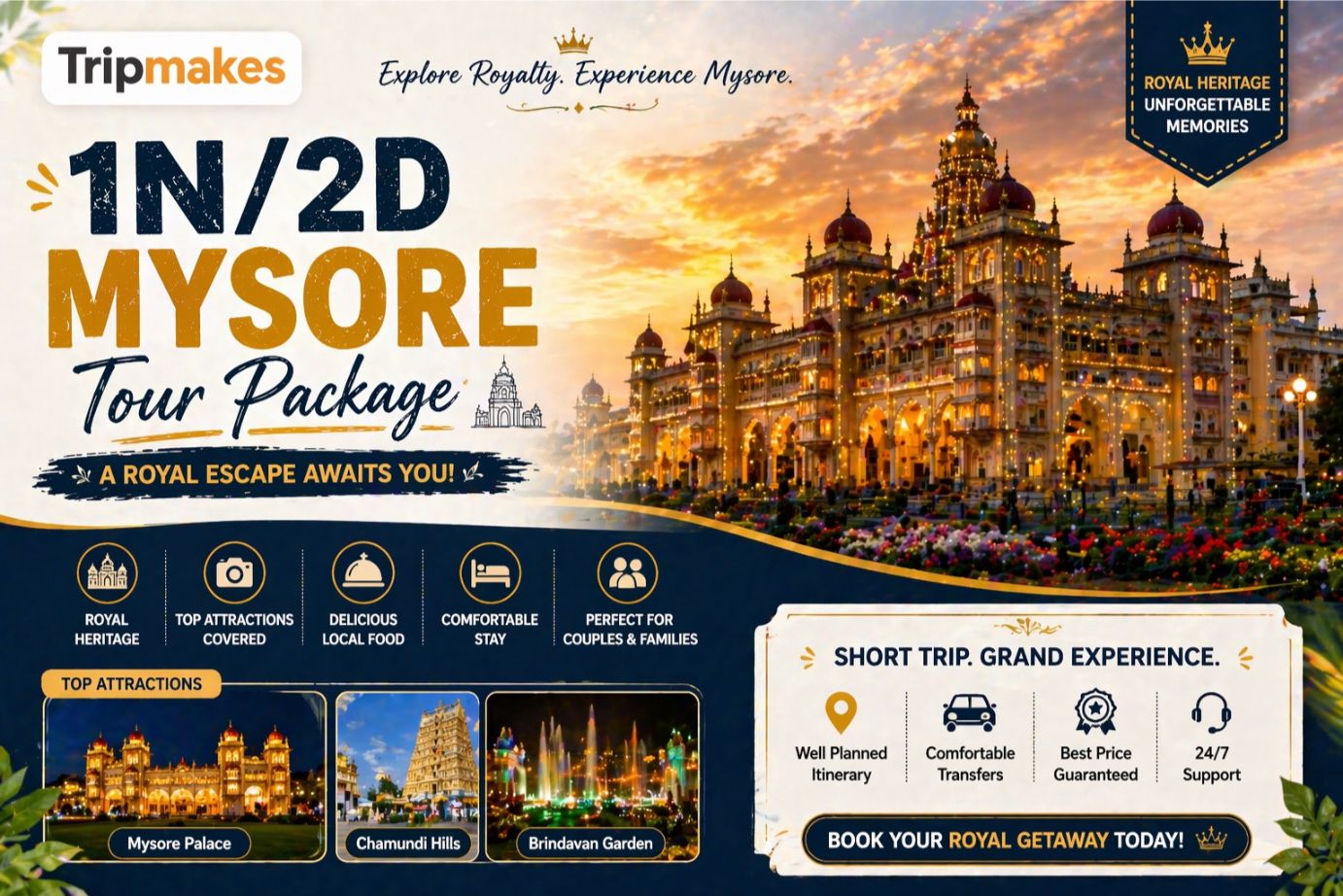 1n2d mysore tour package