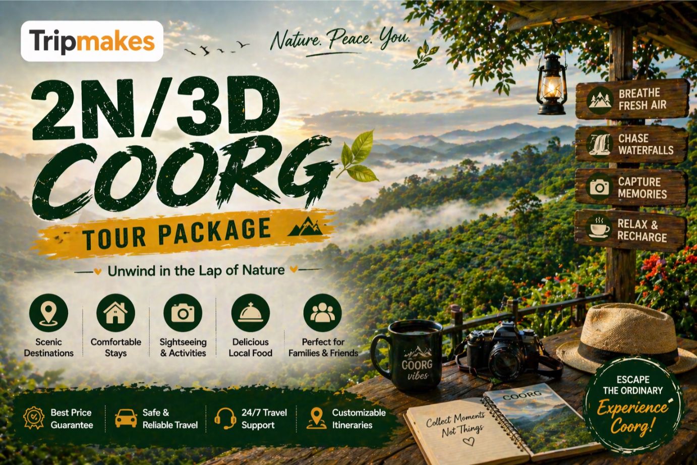 2n3d coorg tour package