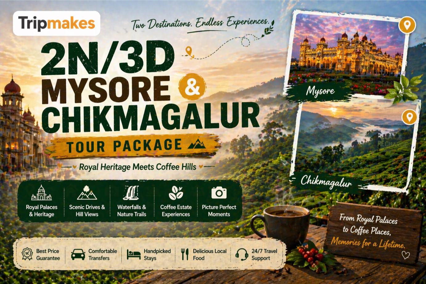 2n3d mysore chikmagalur tour