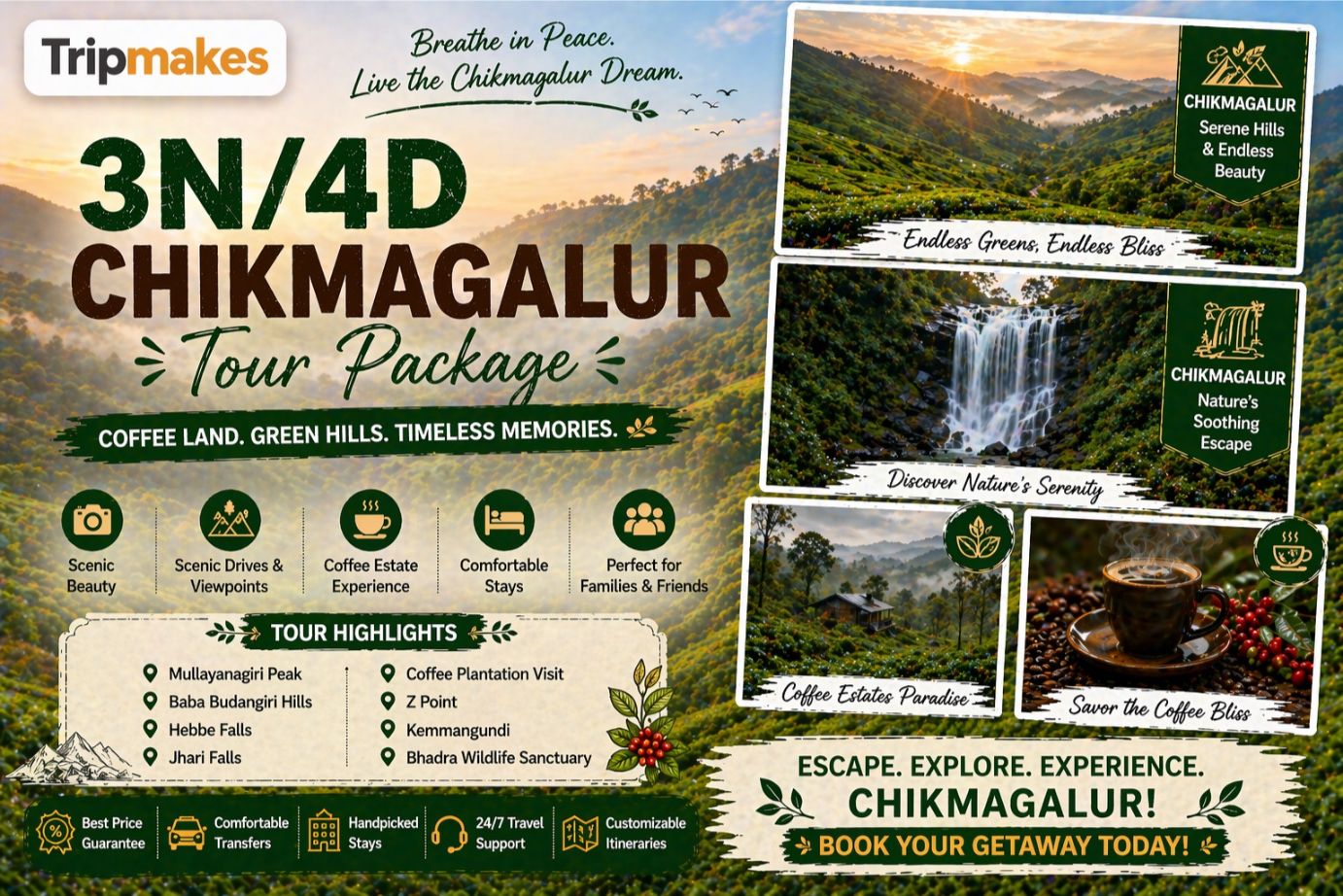 3n4d chikmagalur tour package