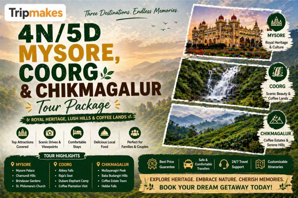4n5d mysore coorg chikmagalur